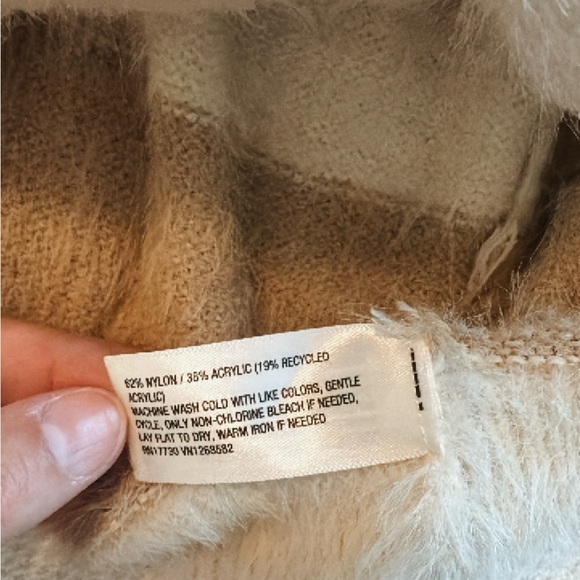 Universal Thread Women's Tan and Cream Striped Sweater - Picture 2 of 5